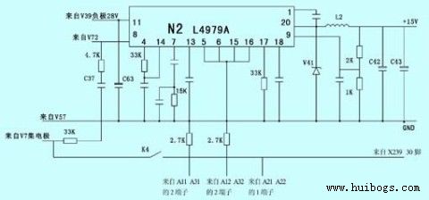 圖1　集成塊N2的相關電路